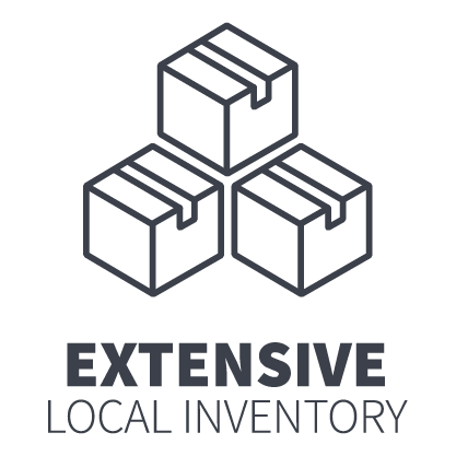 Extensive Local inventory with stack of 3 boxes Lynn Networks shopping cart and gear in it
