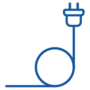 9. Icons - Product Categories - Power Cables - LYNN Blue