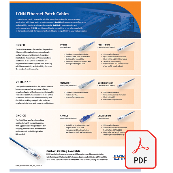 LYNN Ethernet Patch Cables